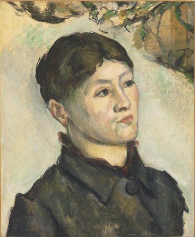 Portrett av Madame Cézanne av Paul Cézanne