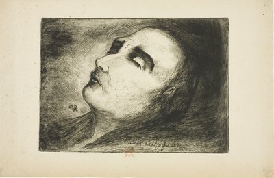 Vincent van Gogh på hans dødsleie av Paul (1828 1909) Gachet
