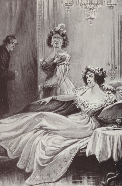 Illustrasjon for Barchester Towers av Anthony Trollope (litho) av Paul (after) Hardy