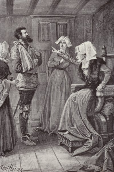 Illustrasjon for The Cloister and The Hearth av Charles Reade (litho) av Paul (after) Hardy