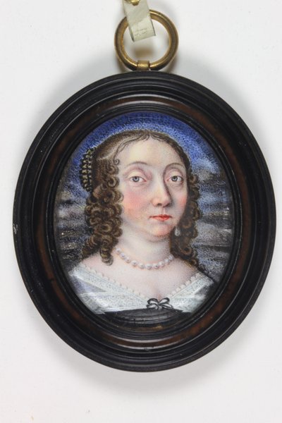 Mademoiselle Le Lou (akvarell på elfenben) av Paul (attr.to) Prieur