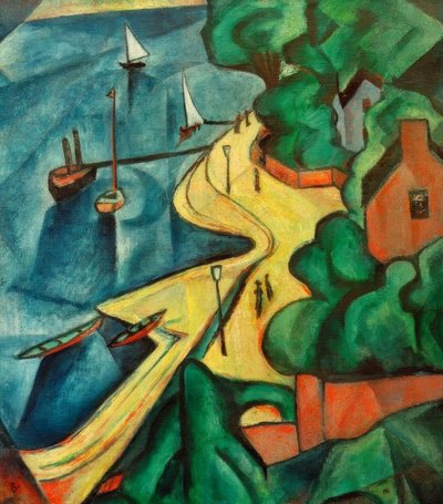 Rhinbredden nær Bonn av Paul Adolf Seehaus