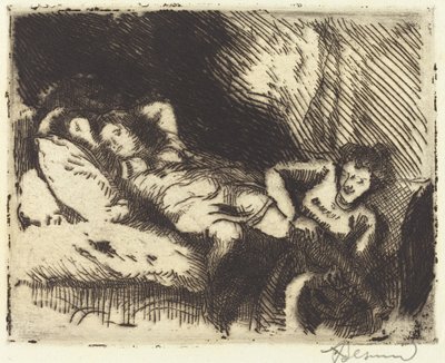 Går til sengs Le coucher, 1913. av Paul Albert Besnard