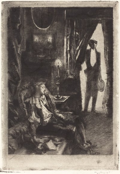 Iza Sleeping The Sleep of Iza, 1885. av Paul Albert Besnard