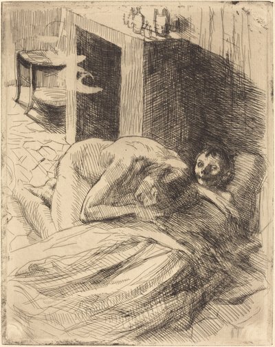elendighet elendighet, ca. 1886. av Paul Albert Besnard