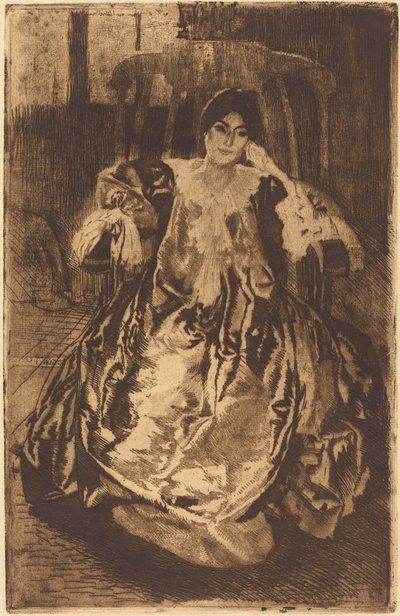 Silkekjolen Silkekjolen, 1887. av Paul Albert Besnard