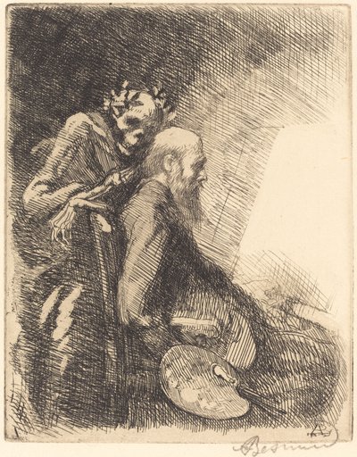 Too Demanding Exigeante, 1900. av Paul Albert Besnard