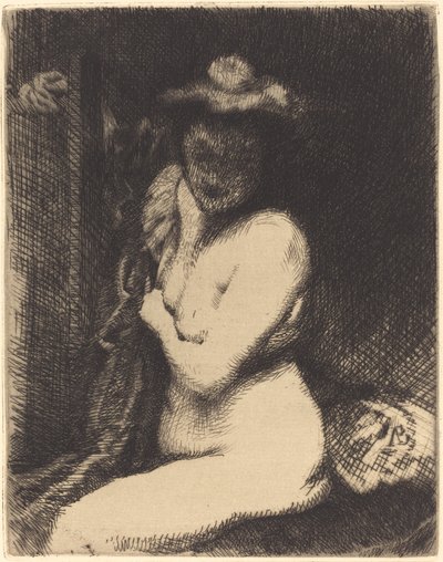 Woman at Her Toilette La toilette, 1905. av Paul Albert Besnard