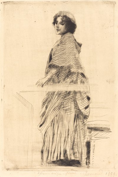 Woman in a Cape Woman in a Cape, 1889. av Paul Albert Besnard
