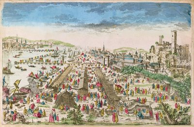 Fair of Beaucaire og utsikt over Tarascon av Paul André Basset