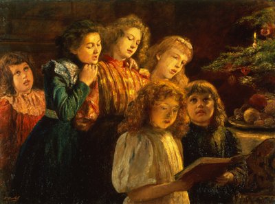 The Choir (olje på lerret) av Paul Barthel