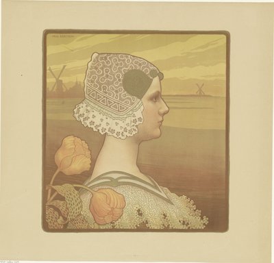 Portrett av Wilhelmina, dronning av Nederland av Paul Berthon