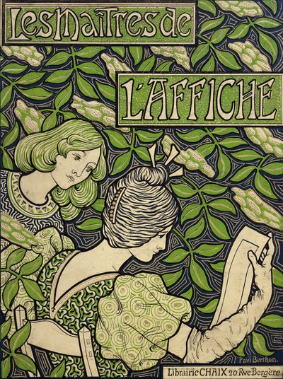 Tittelside fra Plakatens mestere, bind I-V; Les Maitres de l"Affiche, bind I-V, 1896-1900 av Paul Berthon