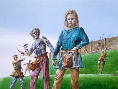 Stammemenn fra jernalderen, c5. århundre f.Kr., c1990-2010 av Paul Birkbeck
