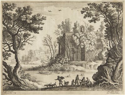 Kirke ved innsjøen av Paul Bril