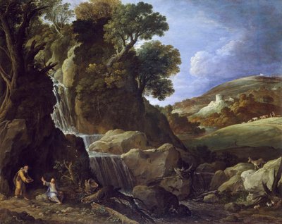Kristus fristet i villmarken, 1626 av Paul Bril
