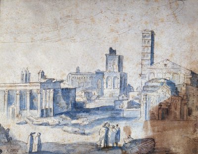 Utsikt over Roma av Paul Bril (Brill) av Paul Bril