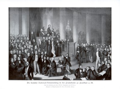 Tysk nasjonalforsamling, Frankfurt, 1900. av Paul Burde