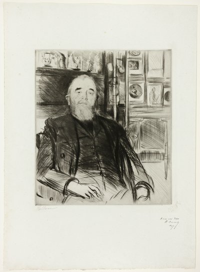 Portrett av Alexis Rouart av Paul Cesar Helleu