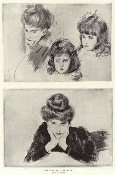 Studier av jentelivet av Paul Cesar Helleu