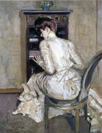 Kunstnerens kone ved hennes sekretær, ca. 1900 av Paul Cesar Helleu