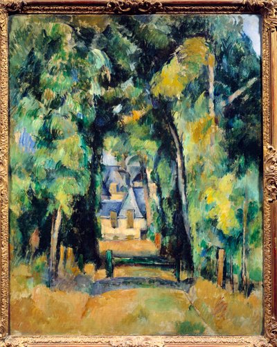 Allee til Chantilly. Maleri av Paul Cezanne (1839 - 1906) av Paul Cézanne