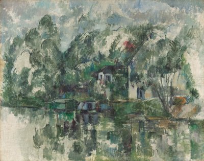 Ved vannkanten, ca. 1890 (olje på lerret) av Paul Cézanne