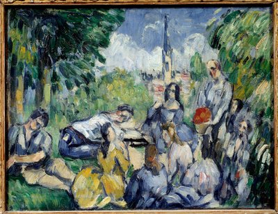 Frokost på gresset Maleri av Paul Cezanne (1839-1906) 1875 Søn. 0,21x0,27 m Paris, Musee de l