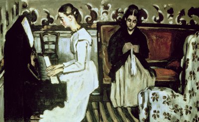 Girl at the Piano (Overture til Tannhauser) av Paul Cézanne