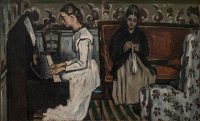 Jente ved pianoet (Overture til "Tannhäuser") av Paul Cézanne