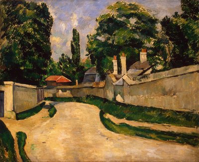 Hus langs en vei, ca. 1881 (olje på lerret) av Paul Cézanne