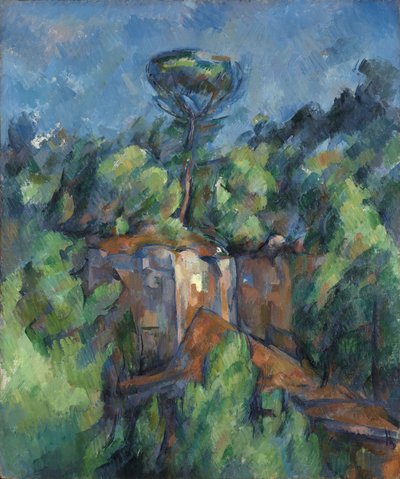 Steinbrudd på Bibémus av Paul Cézanne