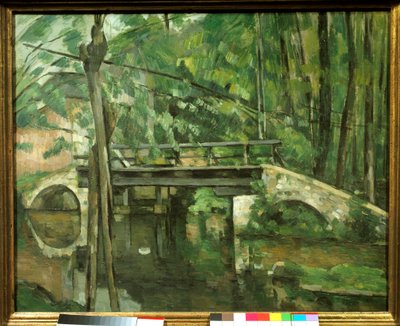 Maincy Bridge eller "Mennecy Bridge". Maleri av Paul Cezanne (1839-1906) ca 1879. Dim 0,58 x 0,72 m. Paris, Musee d