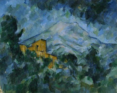 Mont Sainte-Victoire og Château Noir av Paul Cézanne