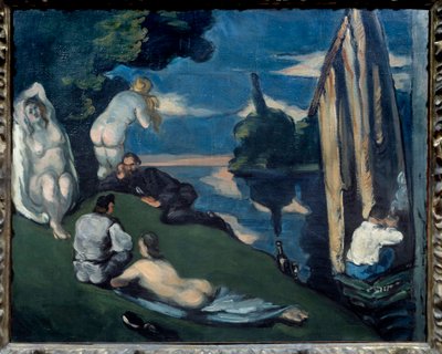 Pastoral, eller idyll av Paul Cézanne