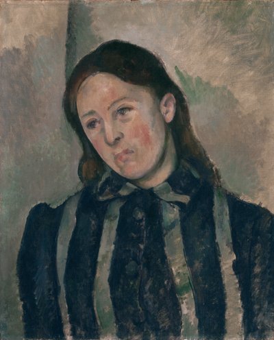 Portrett av Madame Cézanne av Paul Cézanne