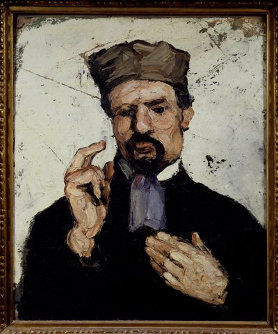 Portrett av onkel Dominique i advokatmaleri av Paul Cezanne (1839-1906) 1866 Søn. 0,65x0,54 m Paris, musee d
