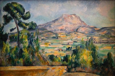 Sainte-Victoire Mountain 1890 (Olje på lerret) av Paul Cézanne