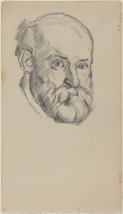 Selvportrett [recto] av Paul Cézanne