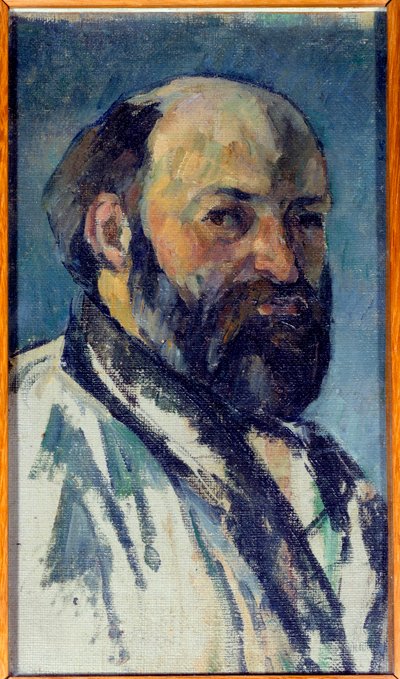 Selvportrettmaleri av Paul Cezanne (1839-1906) 1877 Søn. 0,25x0,14 m Paris, Musee d'Orsay av Paul Cézanne