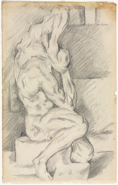 Skisse av anatomisk skulptur (recto) av Paul Cézanne