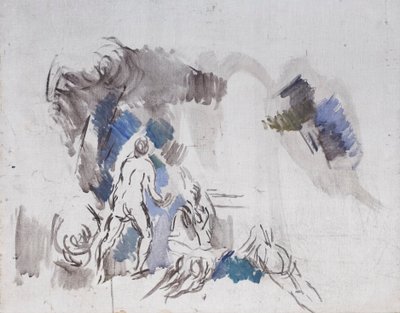Skisse av badende av Paul Cézanne