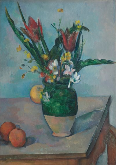 Vasen med tulipaner av Paul Cézanne