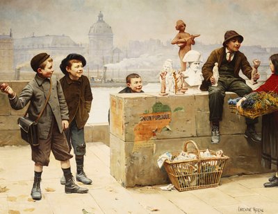 De unge selgerne av Paul Charles Chocarne Moreau