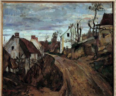 En landsbyvei til Auvers-sur-Oise (Auvers sur Oise) Maleri av Paul Cezanne (1839-1906) 1872 Søn. 0,46x0,55 m Paris, Orsay-museet av Paul Cézanne