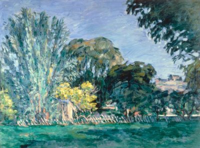 Trær ved Jas de Bouffan av Paul Cézanne