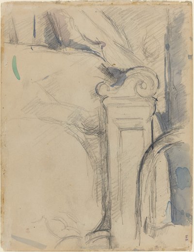 Sengestolpe [verso], ca. 1895. av Paul Cézanne