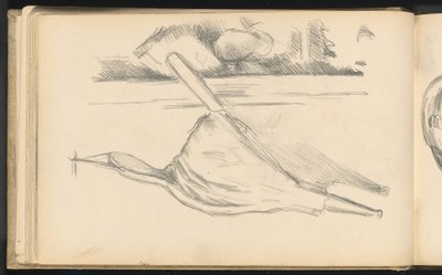 Belg foran en peis av Paul Cézanne
