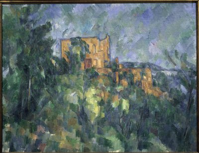 Chateau noir - Olje på lerret av Paul Cézanne