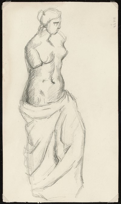Fra antikken: Venus de Milo, c.1872-73 av Paul Cézanne